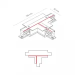 Коннектор для трехфазной трековой системы T-образный правый 1 Nowodvorski Ctls Power Black 8246 от ImperiumLoft