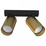 Накладной светильник спот Nowodvorski Mono Black/Brass 7782 от ImperiumLoft