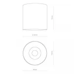 Накладной светильник Nowodvorski Ios Led White 8731 от ImperiumLoft