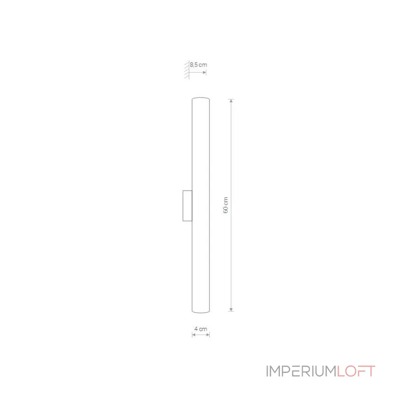 Настенный светильник Nowodvorski Ice Tube Led S Chrome 8118 от ImperiumLoft Настенный светильник Nowodvorski Ice Tube Led S Chrome 8118 от ImperiumLoft