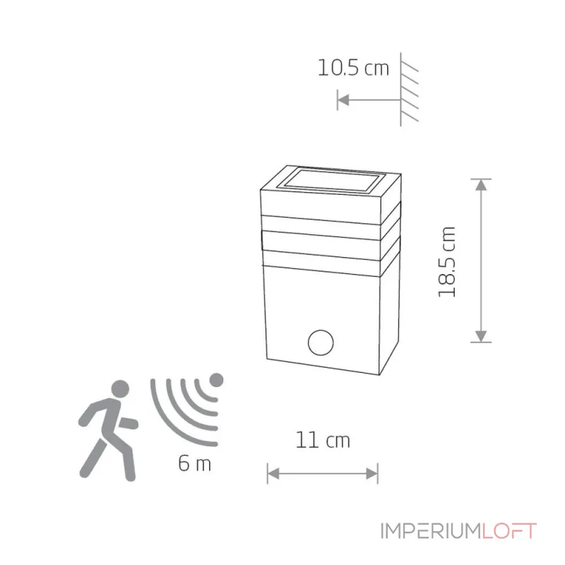 Накладной светильник Mantra Baker 7017 Цвет арматуры серый Цвет плафонов серый от ImperiumLoft