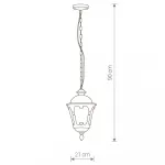 Уличный подвесной светильник Nowodvorski Tybr Black/Golden Patina 4684 от ImperiumLoft