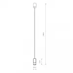 Подвесной светильник Nowodvorski Cylinder S Transparent/Black 7866