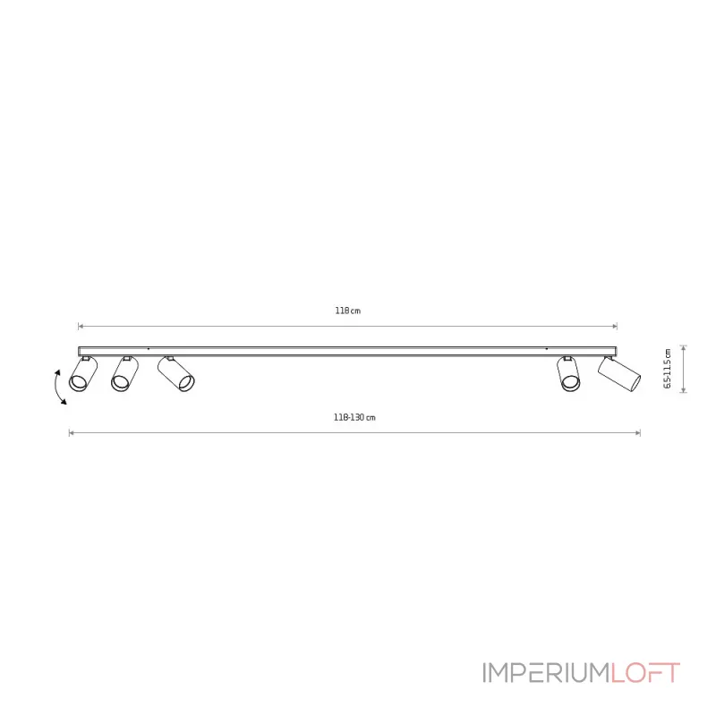Накладной светильник спот Nowodvorski Fourty Surface V Silk Gray 11440 от ImperiumLoft