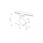 Трековый однофазный светильник Nowodvorski Profile Eye Spot White 9321 от ImperiumLoft