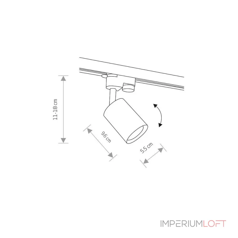 Трековый однофазный светильник Nowodvorski Profile Eye Spot White 9321 от ImperiumLoft