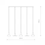 Подвесной светильник Nowodvorski Hermanos White/Solid Brass 8033