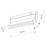 Трековый магнитный светильник Nowodvorski Focus Led White 11634 от ImperiumLoft