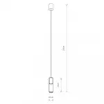 Подвесной светильник Nowodvorski Cylinder M Brass/Black 7868