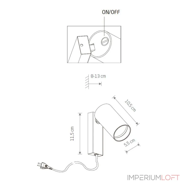Накладной светильник спот Nowodvorski Mono Black 7786 от ImperiumLoft