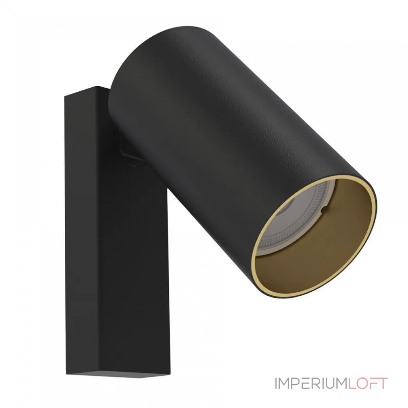 Накладной светильник спот Nowodvorski Mono Black/Gold 7764 от ImperiumLoft