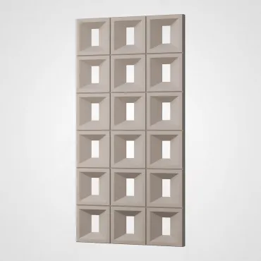 3D Стеновая панель PN1528-1-С современный серый 1200*600*40 