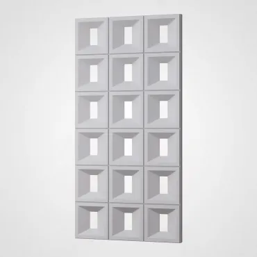 3D Стеновая панель PN1528-1-D нефритовый белый 1200*600*40 3D Стеновая панель PN1528-1-D нефритовый белый 1200*600*40