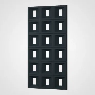 3D Стеновая панель PN1528-1-H космический чёрный 1200*600*40 