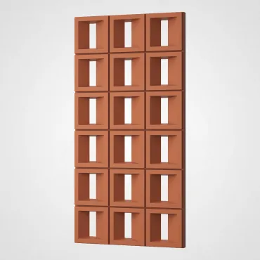 3D Стеновая панель PN1528-10-A оранжевый "Hermes" 1200*600*70