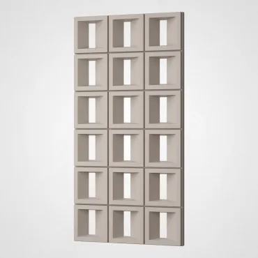 3D Стеновая панель PN1528-10-C современный серый 1200*600*70 3D Стеновая панель PN1528-10-C современный серый 1200*600*70