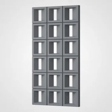 3D Стеновая панель PN1528-10-E космический серый 1200*600*70 3D Стеновая панель PN1528-10-E космический серый 1200*600*70