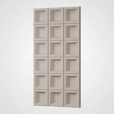 3D Стеновая панель PN1528-11-C современный серый 1200*600*35