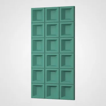 3D Стеновая панель PN1528-11-N лотосовый зелёный 1200*600*35