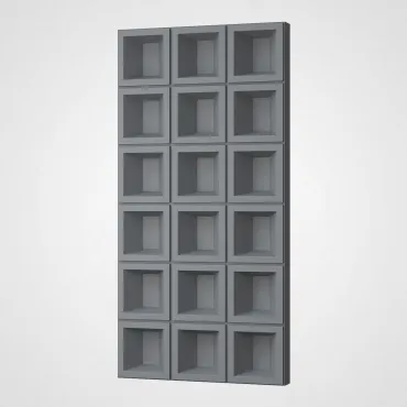 3D Стеновая панель PN1528-12-E космический серый 1200*600*70