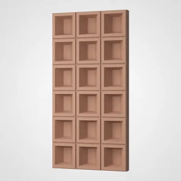 3D Стеновая панель PN1528-12-M земляной жёлтый 1200*600*70 3D Стеновая панель PN1528-12-M земляной жёлтый 1200*600*70