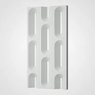 3D Стеновая панель PN1528-14-B белоснежный 1200*600*60