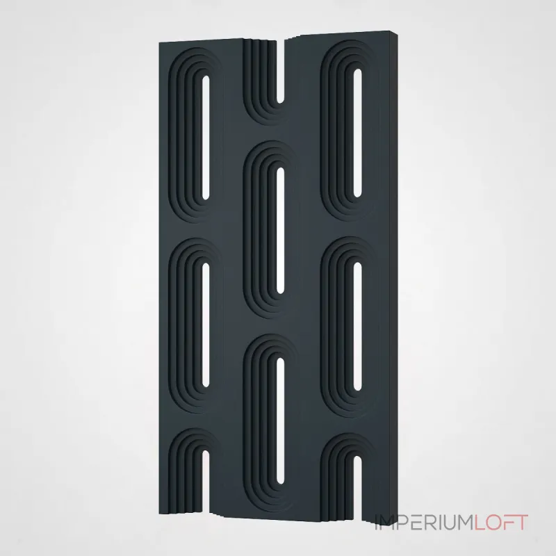 Полиуретановая 3D стеновая панель PN1528-14-H космический чёрный 120*60*6 в виде воздушного блока Полиуретановая 3D стеновая панель PN1528-14-H космический чёрный 120*60*6 в виде воздушного блока