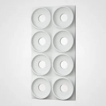 3D Стеновая панель PN1528-15-B белоснежный 1200*600*40