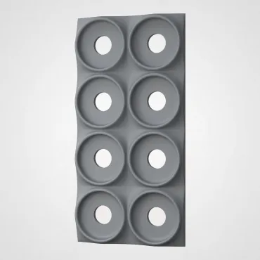 3D Стеновая панель PN1528-15-E космический серый 1200*600*40