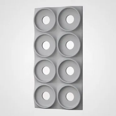 3D Стеновая панель PN1528-15-G цементный серый 1200*600*40