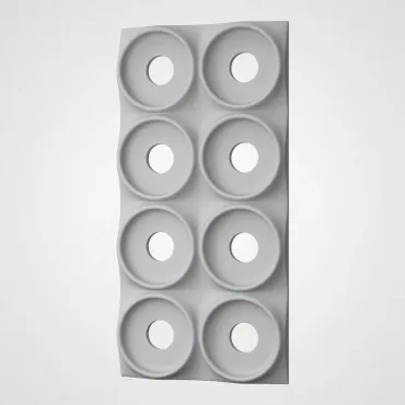 3D Стеновая панель PN1528-15-J бело-серый 1200*600*40 3D Стеновая панель PN1528-15-J бело-серый 1200*600*40