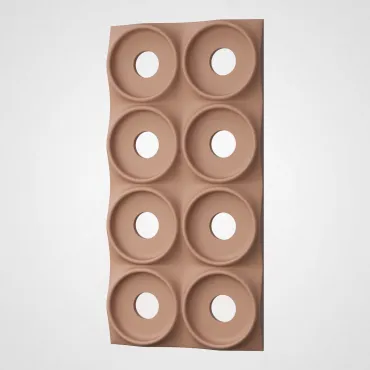 3D Стеновая панель PN1528-15-M земляной жёлтый 1200*600*40