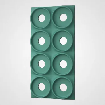 3D Стеновая панель PN1528-15-N лотосовый зелёный 1200*600*40