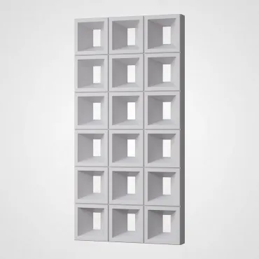 3D Стеновая панель PN1528-2-D нефритовый белый 1200*600*80