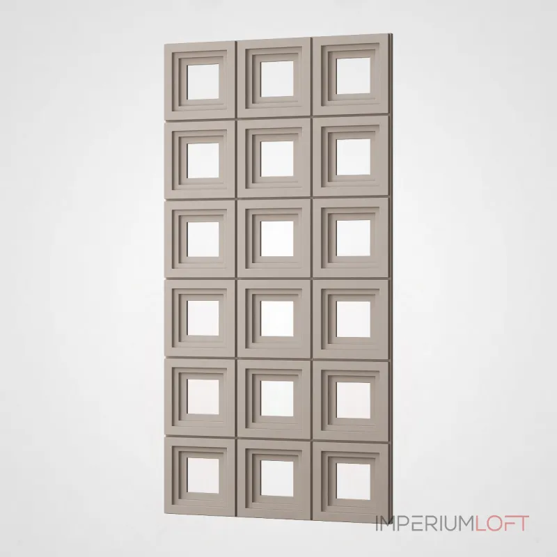Полиуретановая 3D стеновая панель PN1528-3-C современный серый 120*60*3 в виде решетки Полиуретановая 3D стеновая панель PN1528-3-C современный серый 120*60*3 в виде решетки