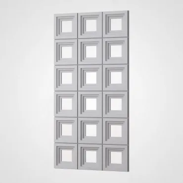 3D Стеновая панель PN1528-3-D нефритовый белый 1200*600*30 3D Стеновая панель PN1528-3-D нефритовый белый 1200*600*30