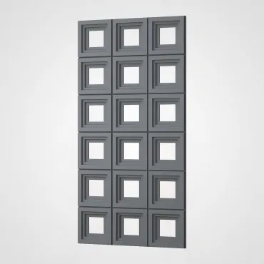 3D Стеновая панель PN1528-3-E космический серый 1200*600*30