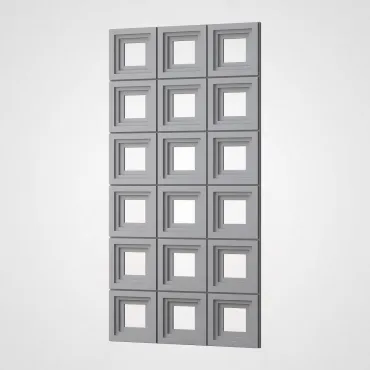 3D Стеновая панель PN1528-3-G цементный серый 1200*600*30 3D Стеновая панель PN1528-3-G цементный серый 1200*600*30
