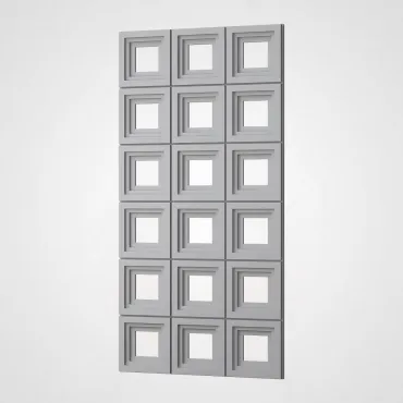 3D Стеновая панель PN1528-3-J бело-серый 1200*600*30 3D Стеновая панель PN1528-3-J бело-серый 1200*600*30