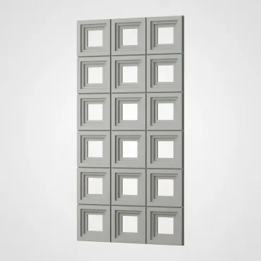 3D Стеновая панель PN1528-3-L чистый серый 1200*600*30 3D Стеновая панель PN1528-3-L чистый серый 1200*600*30