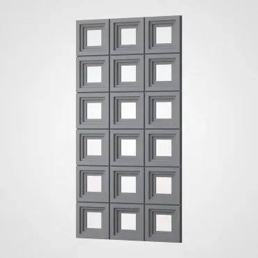 3D Стеновая панель PN1528-3-T премиальный серый 1200*600*30 3D Стеновая панель PN1528-3-T премиальный серый 1200*600*30