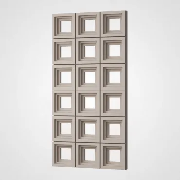 3D Стеновая панель PN1528-4-C современный серый 1200*600*65 3D Стеновая панель PN1528-4-C современный серый 1200*600*65