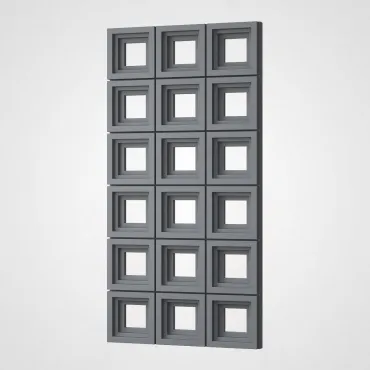 3D Стеновая панель PN1528-4-E космический серый 1200*600*65 3D Стеновая панель PN1528-4-E космический серый 1200*600*65