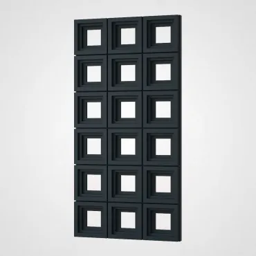 3D Стеновая панель PN1528-4-H космический чёрный 1200*600*65 3D Стеновая панель PN1528-4-H космический чёрный 1200*600*65