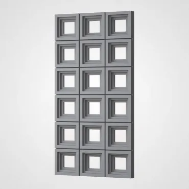 3D Стеновая панель PN1528-4-T премиальный серый 1200*600*65 3D Стеновая панель PN1528-4-T премиальный серый 1200*600*65