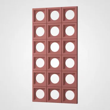3D Стеновая панель PN1528-5-F карминовый 1200*600*30 3D Стеновая панель PN1528-5-F карминовый 1200*600*30