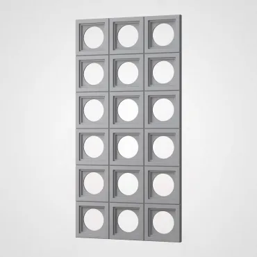 3D Стеновая панель PN1528-5-G цементный серый 1200*600*30