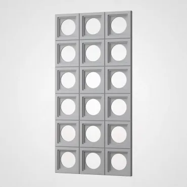 3D Стеновая панель PN1528-5-J бело-серый 1200*600*30