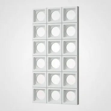 3D Стеновая панель PN1528-6-B белоснежный 1200*600*65 3D Стеновая панель PN1528-6-B белоснежный 1200*600*65