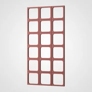 3D Стеновая панель PN1528-7-F карминовый 1200*600*30 3D Стеновая панель PN1528-7-F карминовый 1200*600*30